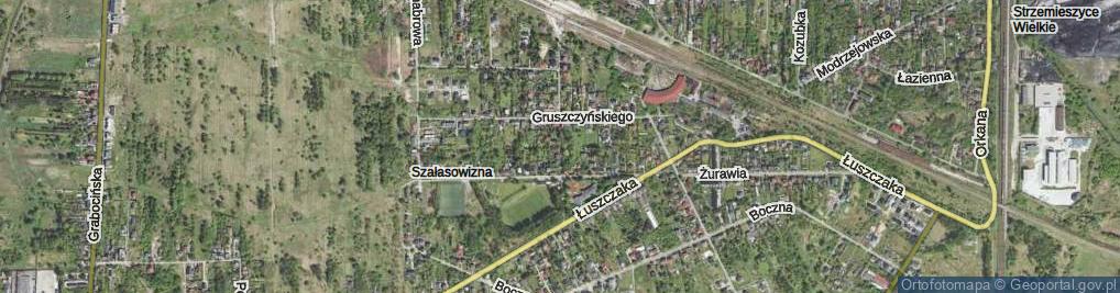 Zdjęcie satelitarne Astrów ul.